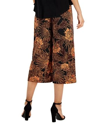 Connected Women's Contrast Printed Cropped Jumpsuit 2 Connected Women's Contrast Printed Cropped Jumpsuit - Image 2