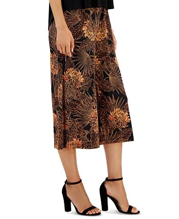Connected Women's Contrast Printed Cropped Jumpsuit 3 Connected Women's Contrast Printed Cropped Jumpsuit - Image 3