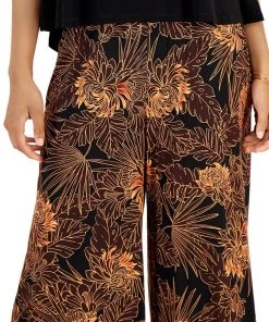 Connected Women's Contrast Printed Cropped Jumpsuit 9 Connected Women's Contrast Printed Cropped Jumpsuit -CeCe cloth-shop 22102978 fpx