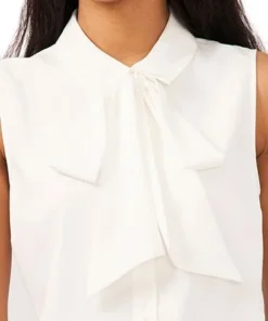 CeCe Women's Sleeveless Button-Front Top -CeCe cloth-shop 22156352 fpx