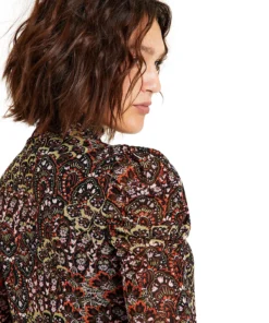 Bar III Women's Mock-Neck Blouse, Created For Macy's -CeCe cloth-shop 22170715 fpx