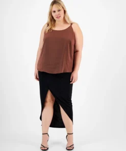 Bar III Plus Size Scoop-Neck Camisole, Created For Macy's