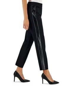 JM Collection Women's Pleather Side Panel Ponte Pants, Created For Macy's 7 JM Collection Women's Pleather Side Panel Ponte Pants, Created For Macy's -CeCe cloth-shop 22180192 fpx