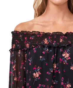 CeCe Women's Off-The-Shoulder Floral Destiny Top -CeCe cloth-shop 22198652 fpx