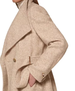 Calvin Klein Women's Asymmetrical Belted Wrap Coat, Created For Macy's -CeCe cloth-shop 22199889 fpx