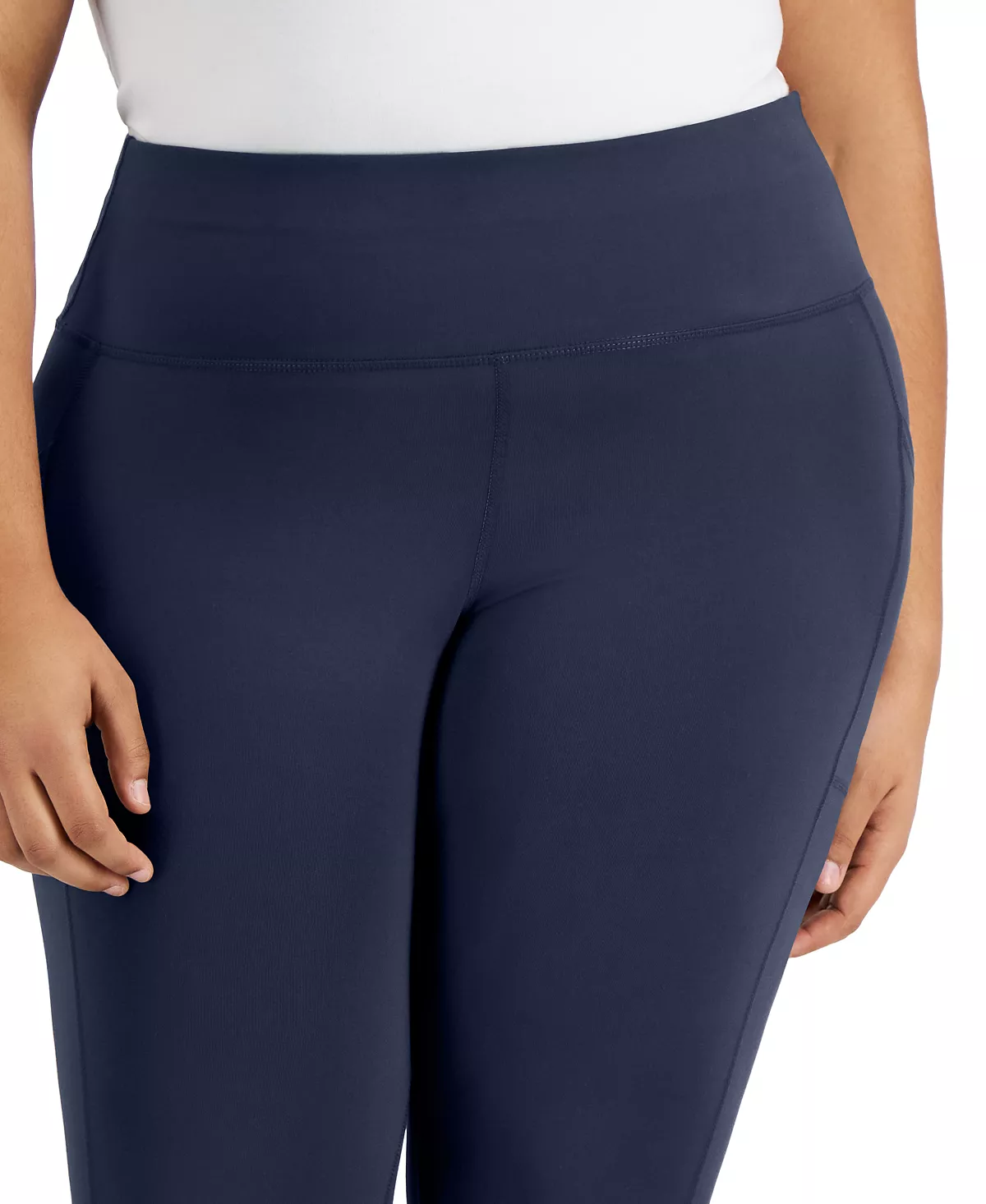 ID Ideology Plus Size Side-Pocket Full-Length Legging, Created For Macy's 6 ID Ideology Plus Size Side-Pocket Full-Length Legging, Created For Macy's - Image 6