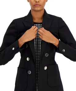 Anne Klein Women's Faux Double-Breasted Jacket -CeCe cloth-shop 22250631 fpx