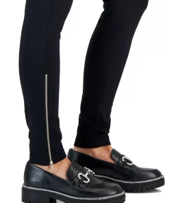 INC International Concepts Women's Zipper-Hem Ponté-Knit Skinny Pants, Created For Macy's -CeCe cloth-shop 22269339 fpx