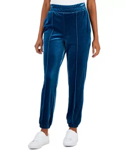 INC International Concepts Women's Velvet Jogger Pants, Created For Macy's