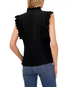 CeCe Women's Sleeveless Tie Neck Blouse -CeCe cloth-shop 22295513 fpx