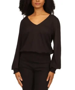 Michael Kors Women's Smocked-Trimmed Top, Regular & Petite