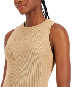 Anne Klein Women's Ribbed-Knit Crewneck Tank Top -CeCe cloth-shop 22330130 fpx
