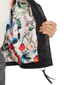 Sam Edelman Women's Leather Moto Jacket -CeCe cloth-shop 22336301 fpx