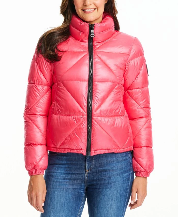 Vince Camuto Women's Shine Hooded Cropped Puffer Coat 1 Vince Camuto Women's Shine Hooded Cropped Puffer Coat