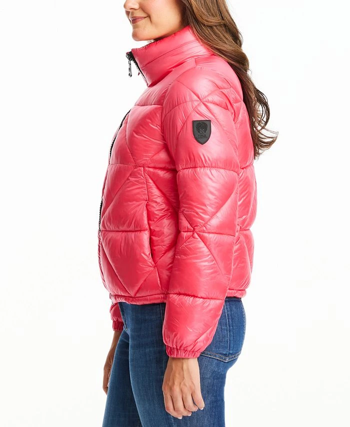 Vince Camuto Women's Shine Hooded Cropped Puffer Coat 4 Vince Camuto Women's Shine Hooded Cropped Puffer Coat - Image 4