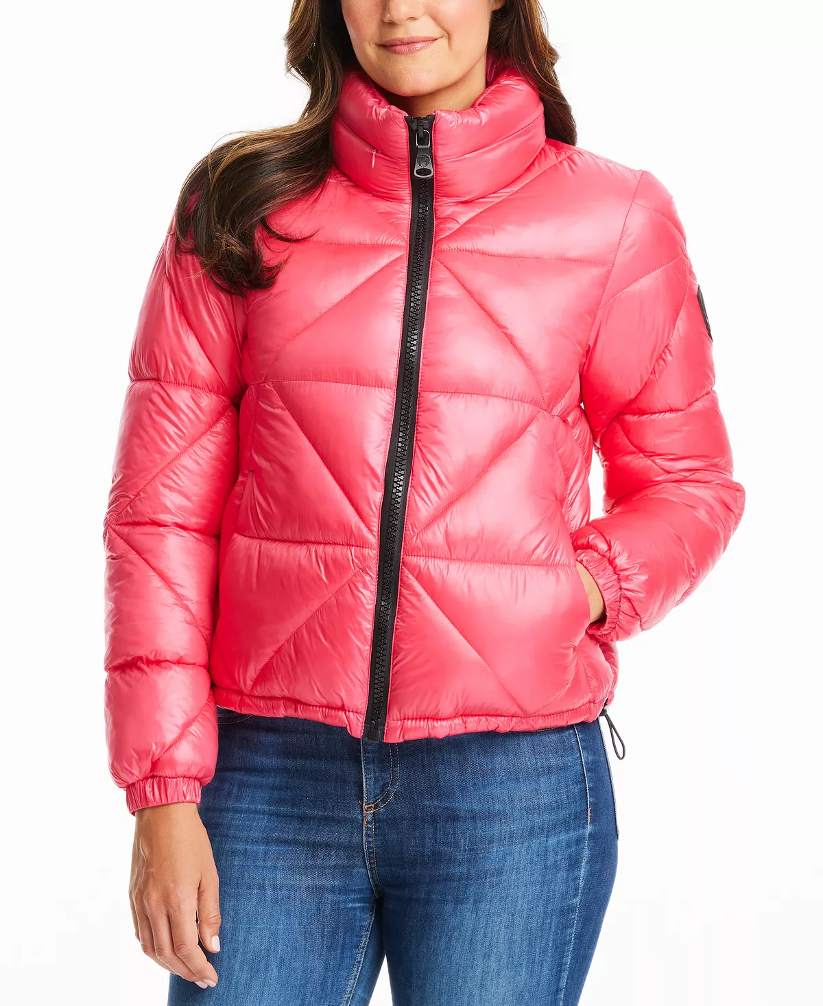 Vince Camuto Women's Shine Hooded Cropped Puffer Coat 5 Vince Camuto Women's Shine Hooded Cropped Puffer Coat - Image 5
