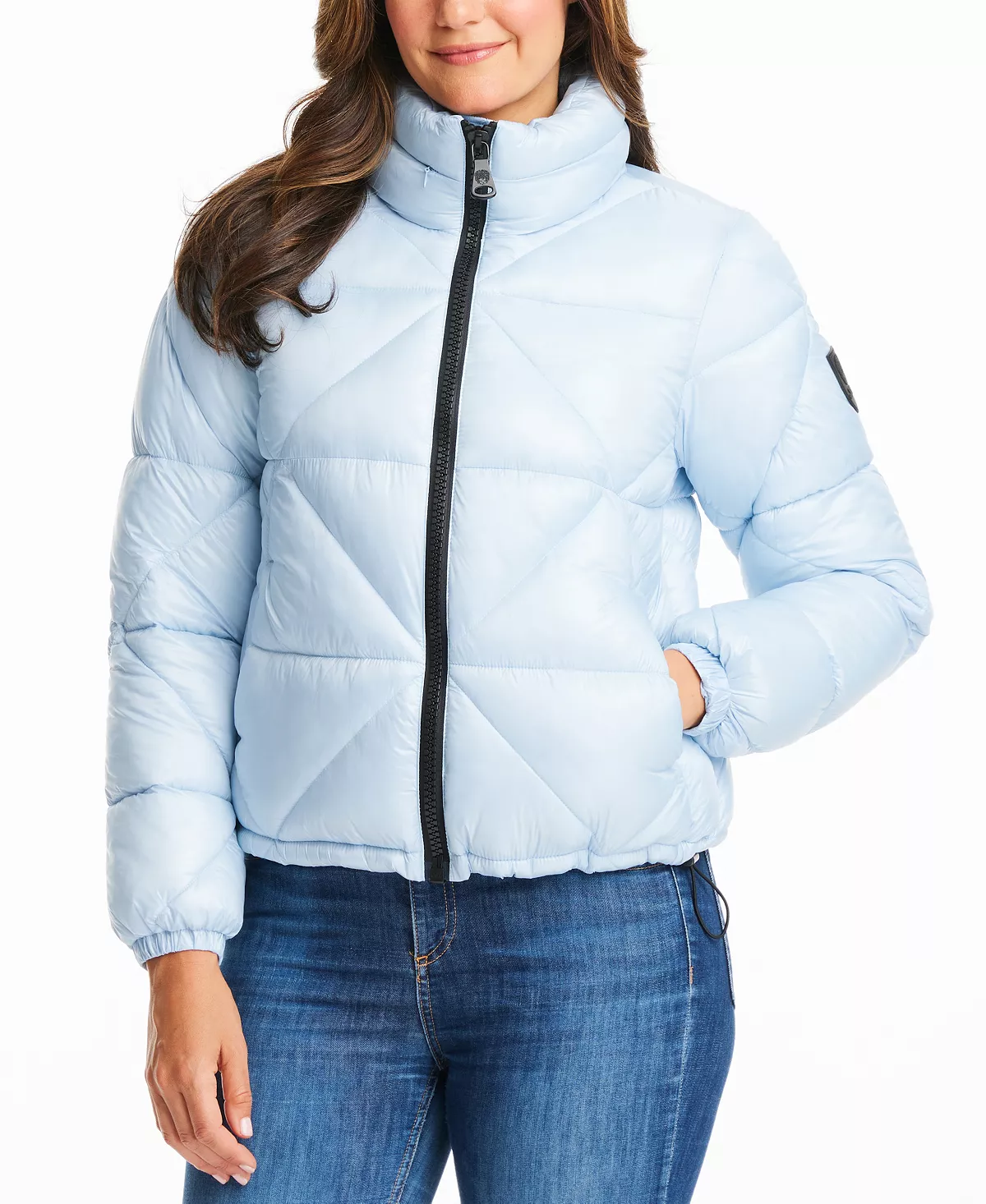 Vince Camuto Women's Shine Hooded Cropped Puffer Coat 7 Vince Camuto Women's Shine Hooded Cropped Puffer Coat - Image 7