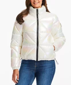 Vince Camuto Women's Shine Hooded Cropped Puffer Coat 17 Vince Camuto Women's Shine Hooded Cropped Puffer Coat -CeCe cloth-shop 22337300 fpx