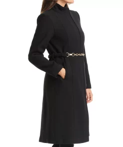 Vince Camuto Women's Chain Belted Maxi Coat 6 Vince Camuto Women's Chain Belted Maxi Coat -CeCe cloth-shop 22337334 fpx