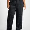 Bar III Plus Size Washed Satin Pull-On Wide-Leg Pants, Created For Macy's