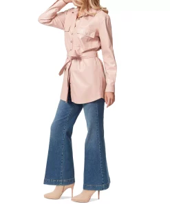 Jessica Simpson Women's Paula Belt-Tie Shacket 9 Jessica Simpson Women's Paula Belt-Tie Shacket -CeCe cloth-shop 22352622 fpx