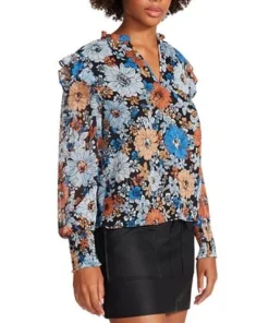 Steve Madden Floral Me Not Top -CeCe cloth-shop 22368614 fpx