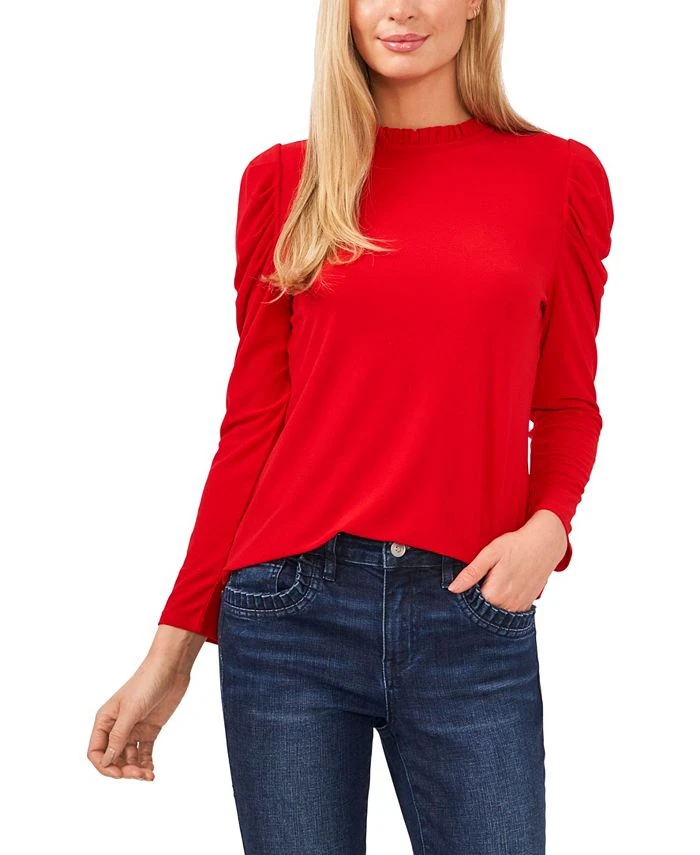 CeCe Women's Mock-Neck Long-Sleeve Knit Top 1 CeCe Women's Mock-Neck Long-Sleeve Knit Top