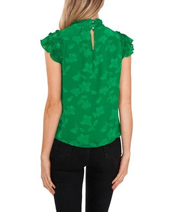 CeCe Ruffled Flutter Sleeve Blouse Top 2 CeCe Ruffled Flutter Sleeve Blouse Top - Image 2