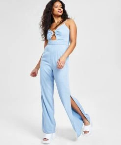 Bar III Women's Sleeveless Wide-Leg Jumpsuit, Created For Macy's