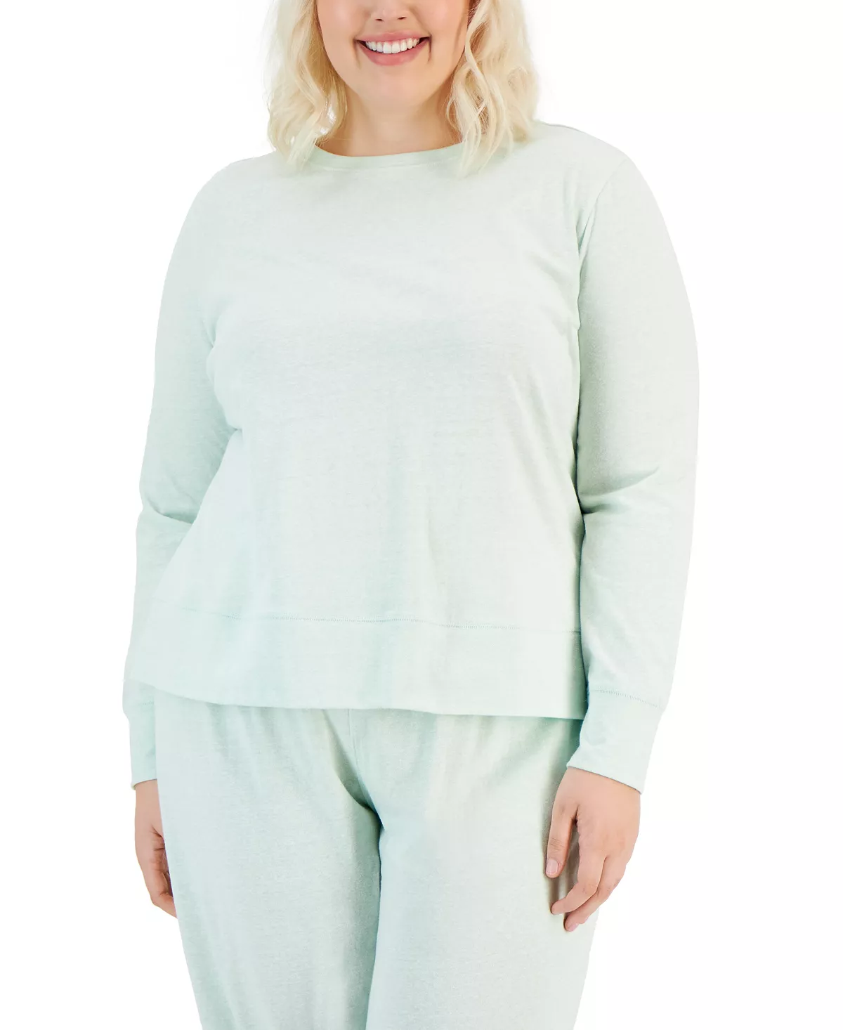 ID Ideology Plus Size Retro Recycled Long-Sleeve Top, Created For Macy's 5 ID Ideology Plus Size Retro Recycled Long-Sleeve Top, Created For Macy's - Image 5