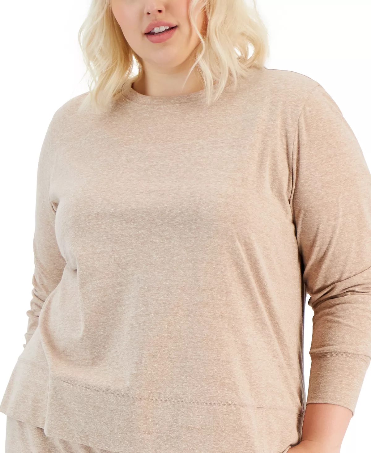 ID Ideology Plus Size Retro Recycled Long-Sleeve Top, Created For Macy's 3 ID Ideology Plus Size Retro Recycled Long-Sleeve Top, Created For Macy's - Image 3