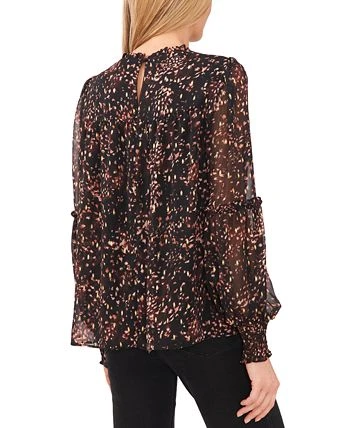 CeCe Women's Smocked Yoke Blouse 2 CeCe Women's Smocked Yoke Blouse - Image 2