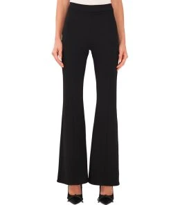 CeCe Women's Princess-Seam Flared Wide-Leg Pants
