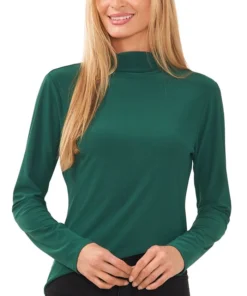 CeCe Women's Long Sleeve Mock Neck Turtleneck