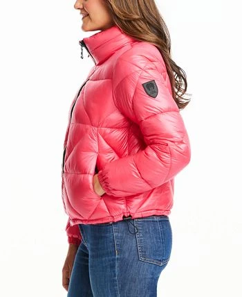 Vince Camuto Women's Shine Hooded Cropped Puffer Coat 3 Vince Camuto Women's Shine Hooded Cropped Puffer Coat - Image 3