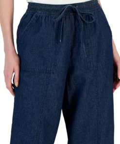 Karen Scott Women's Quinn Cotton Pull-On Capri Pants, Created For Macy's -CeCe cloth-shop 22514216 fpx