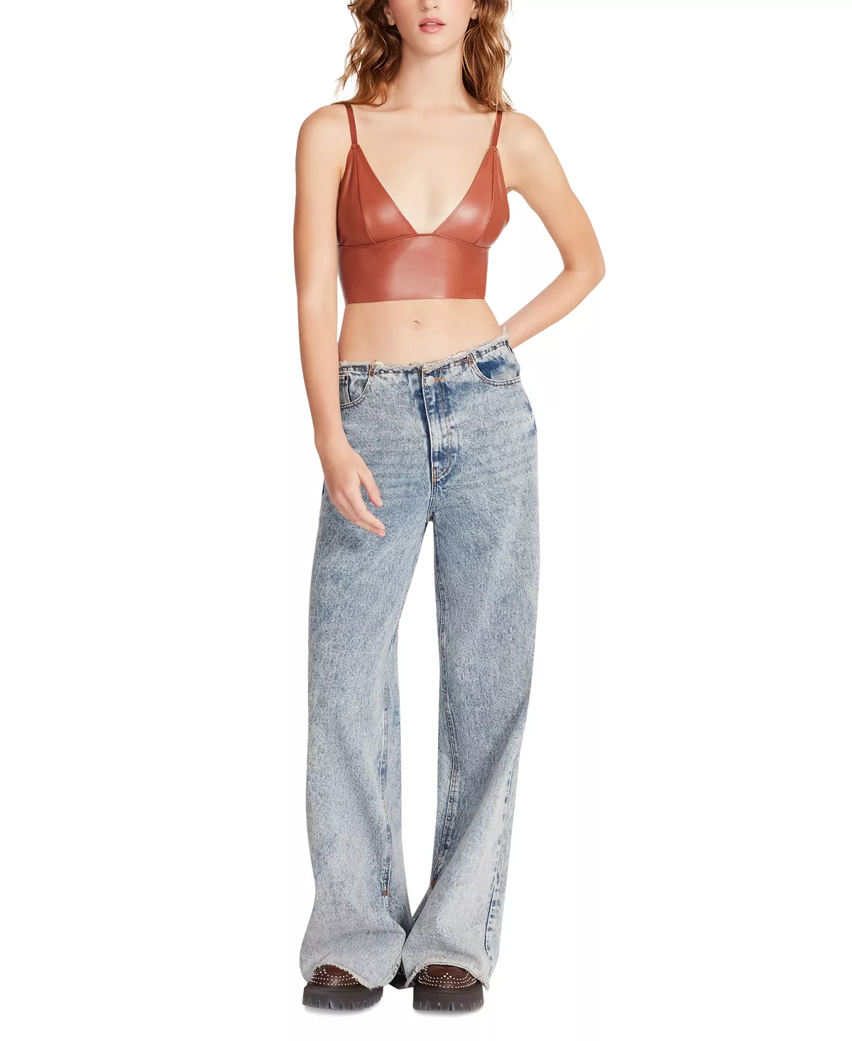 Steve Madden Women's Melika Faux-Leather Bralette 4 Steve Madden Women's Melika Faux-Leather Bralette - Image 4