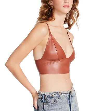 Steve Madden Women's Melika Faux-Leather Bralette 3 Steve Madden Women's Melika Faux-Leather Bralette - Image 3