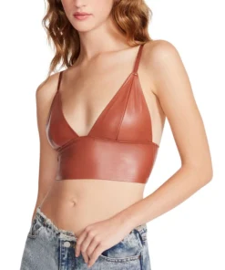 Steve Madden Women's Melika Faux-Leather Bralette