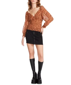 Steve Madden Women's Shannon Smocked Top