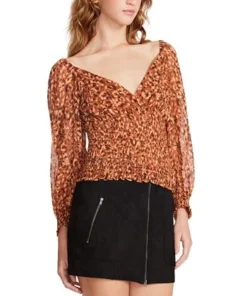 Steve Madden Women's Shannon Smocked Top -CeCe cloth-shop 22523866 fpx