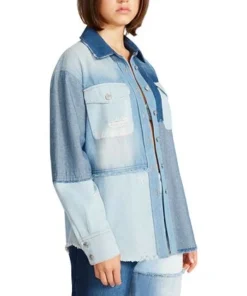 Steve Madden Women's Kylie Colorblocked Shacket -CeCe cloth-shop 22524012 fpx