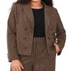 Vince Camuto Plus Size Double Breasted Notch Collar Blazer