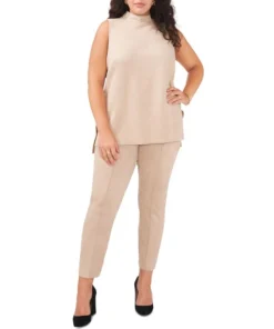 Vince Camuto Plus Size Sleeveless Faux-Suede Top