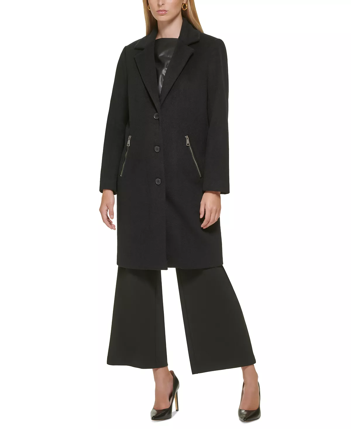 DKNY Women's Walker Coat, Created For Macy's 4 DKNY Women's Walker Coat, Created For Macy's - Image 4
