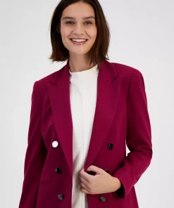 Bar III Women's Bi-Stretch Faux-Double-Breasted Jacket, Created For Macy's -CeCe cloth-shop 22542384 fpx