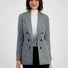 Bar III Women's Houndstooth Faux-Double-Breasted Jacket, Created For Macy's