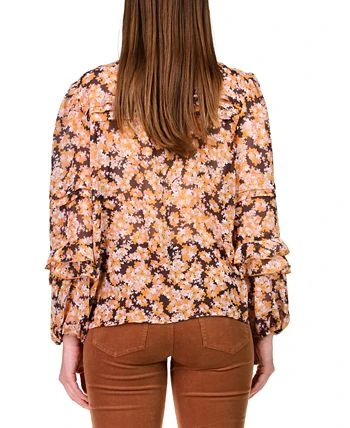 Sanctuary Women's Floral-Print Pintuck Blouse 2 Sanctuary Women's Floral-Print Pintuck Blouse - Image 2