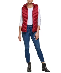 Charter Club Women's Packable Hooded Puffer Vest, Created For Macy's -CeCe cloth-shop 22583566 fpx