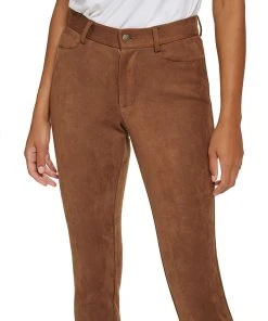 Tommy Hilfiger Faux Suede Mid Rise Skinny Ankle Pants -CeCe cloth-shop 22584042 fpx